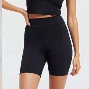 Good American Biker black shorts XS